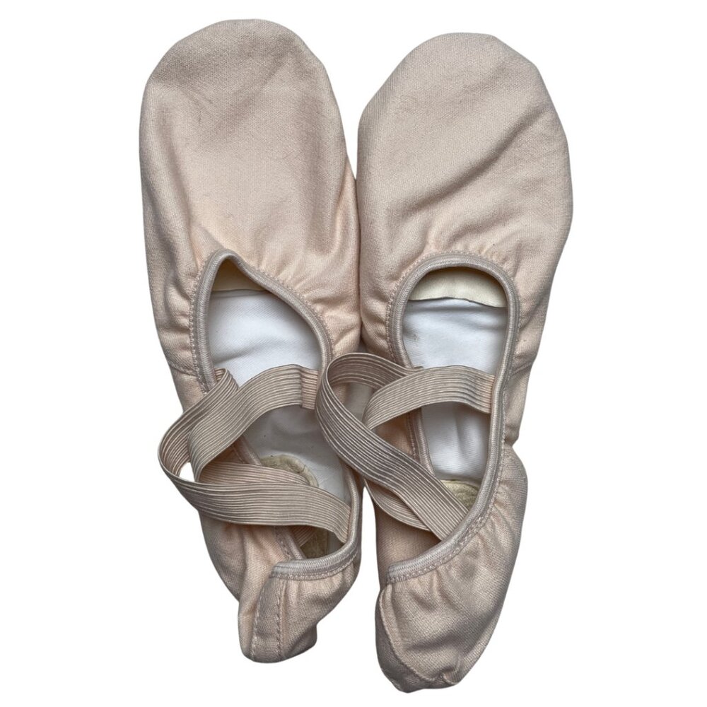 Women's Capezio Split Sole Canvas Ballet Shoe Slipper Light Pink, 13M